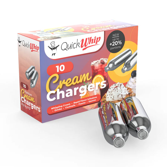 QuickWhip PRO 9g! Cream Chargers - 10pks