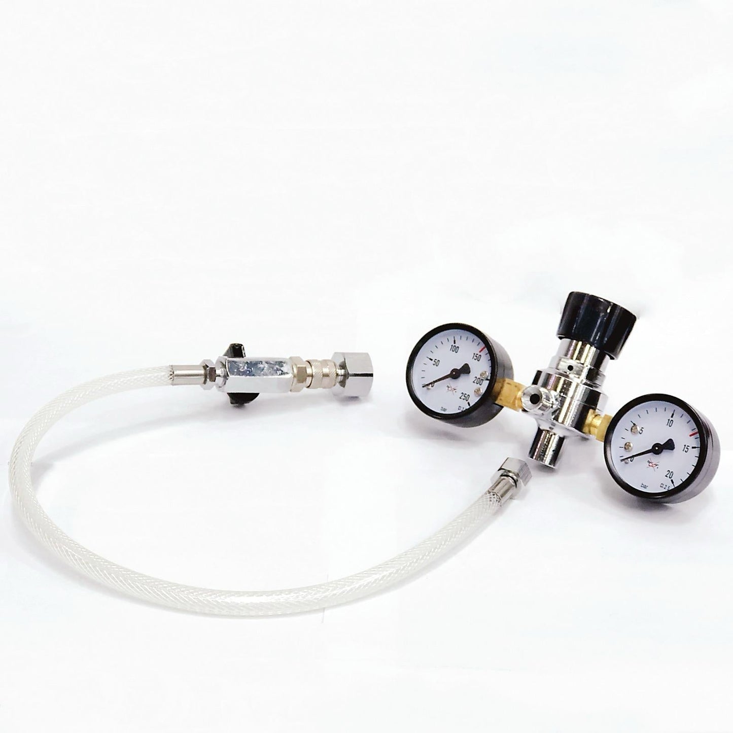 Cream Chargers Pressure Regulator and Adaptor - Free Hose