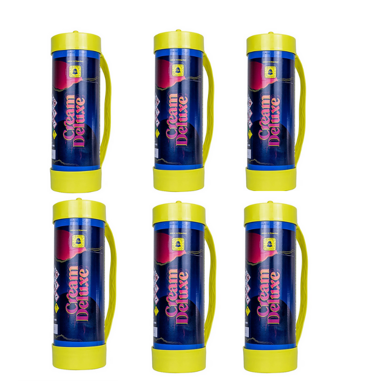 6 x *NEW 2024* Cream Deluxe 3.3L N2O Cannister