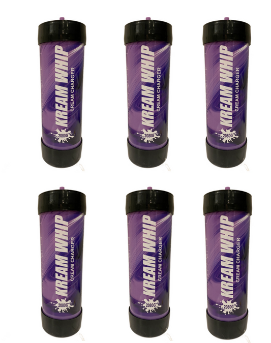 6 x *NEW 2024* Kream Whip 3.3L N2O Cannister