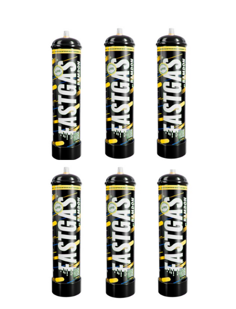 6 x *NEW 2025* 670G FASTGAS Infusions N2O Cannister