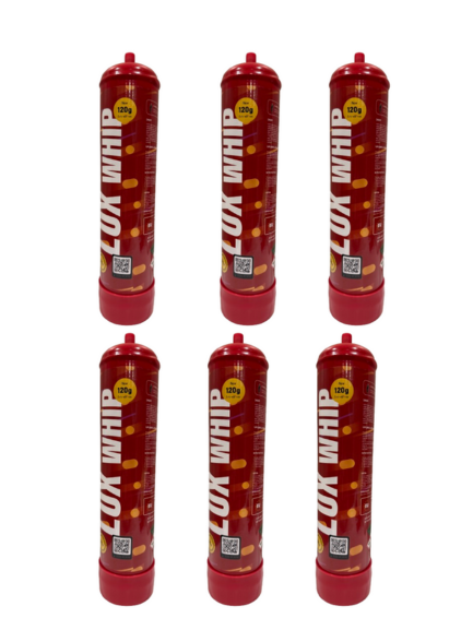 6 x *NEW 2025* 700G LuxWhip Infusions N2O Cannister