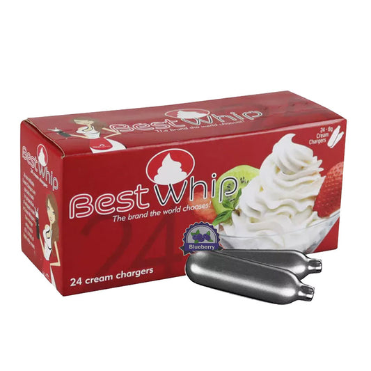 BESTWHIP 24 PACK FLAVOURED CREAM CHARGERS (BLUEBERRY)