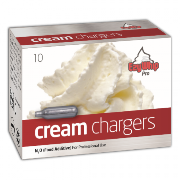 *NEW 2023* EZYWHIP PRO CREAM CHARGERS N2O 10 PACK (10 BULBS)