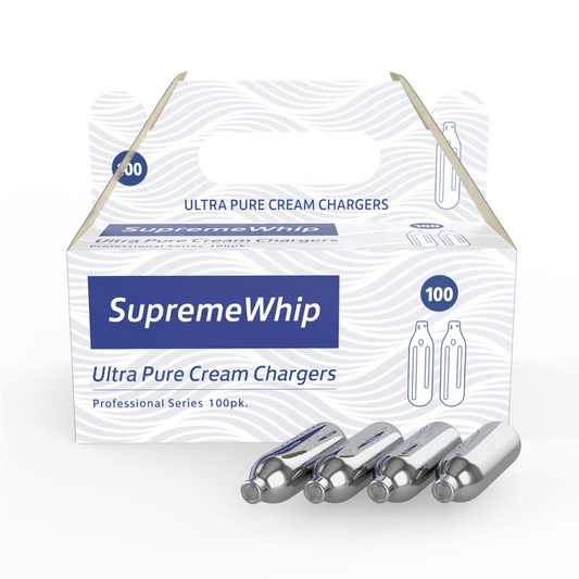 SUPREME WHIP ULTRA PURE CREAM CHARGERS 100 PACK (100 BULBS)