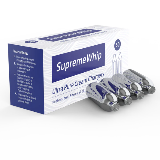 SUPREME WHIP ULTRA PURE CREAM CHARGERS 50 PACK (50 BULBS)